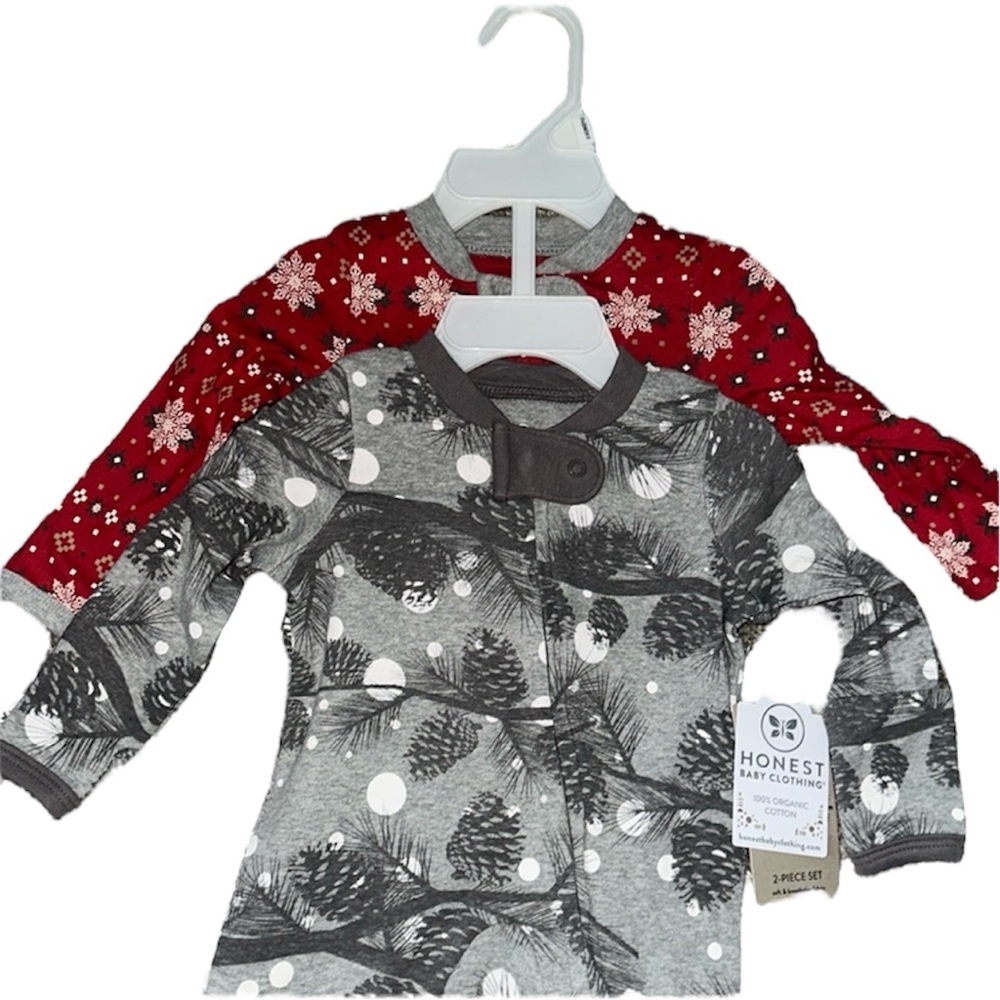 Honest Co. 2 piece onesie set